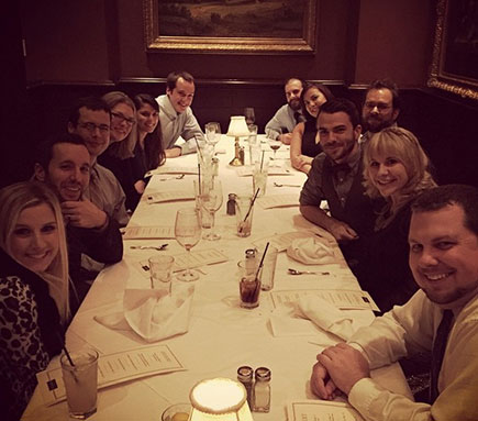 An awesome dinner party